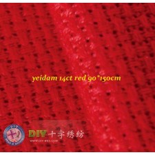 Yeidam 14 ct Aida - Red 150*90cm